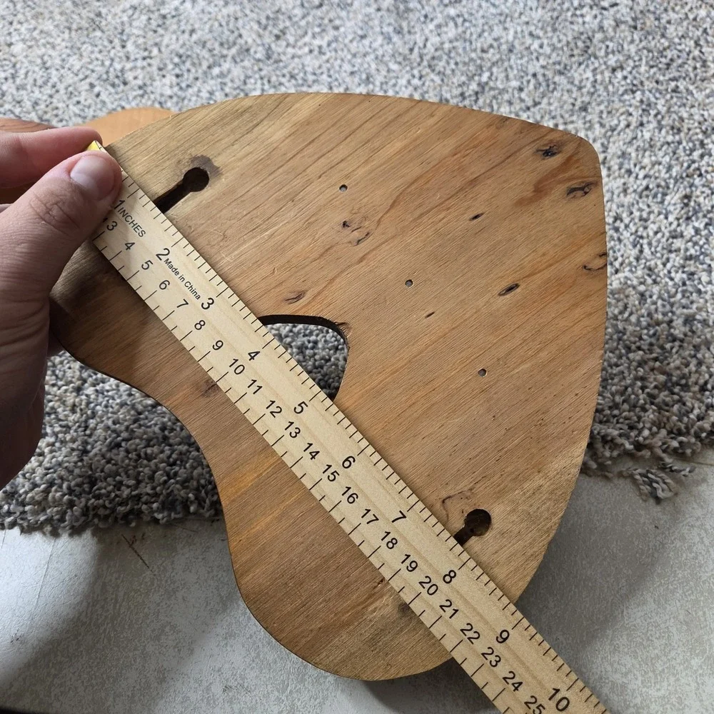 Vintage wooden heart shaped shelf with Heart Cut Out set Of two